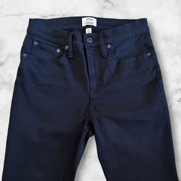 J.Crew 9” High-Rise Toothpick Jeans in Midnight Black.  Size 27 - Picture 3 of 12
